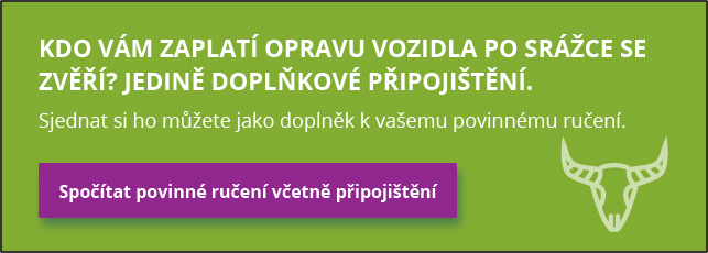 Připojištění k povinnému ručení – střet se zvěří