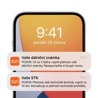 Ukázka aplikace uložené doklady k autu