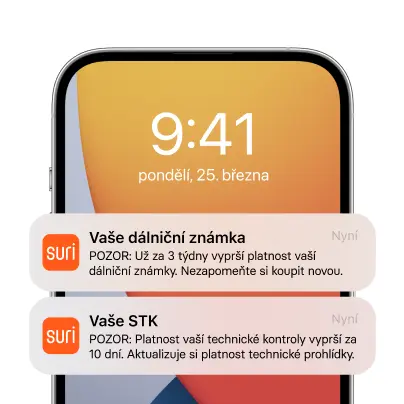 Ukázka aplikace uložené doklady k autu