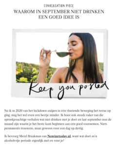 Amayzine_Waarom_in_september_niet_drinken_1