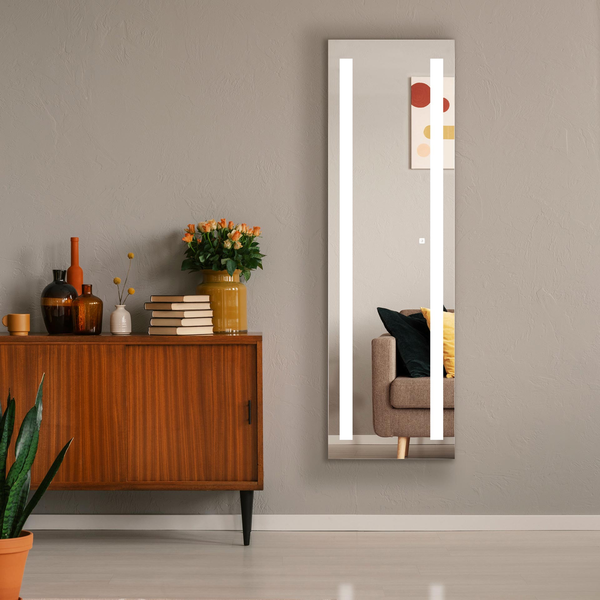 Wall Mounted LED Salon Mirror Light Smart Mirror Rectangle Defogger  Dressing Wholesale Full Length Mirror LED - China Mirror, Glass Mirror