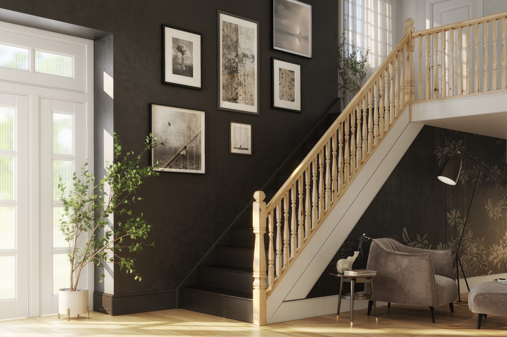 Provincial Stair & Landing Balustrade Kit