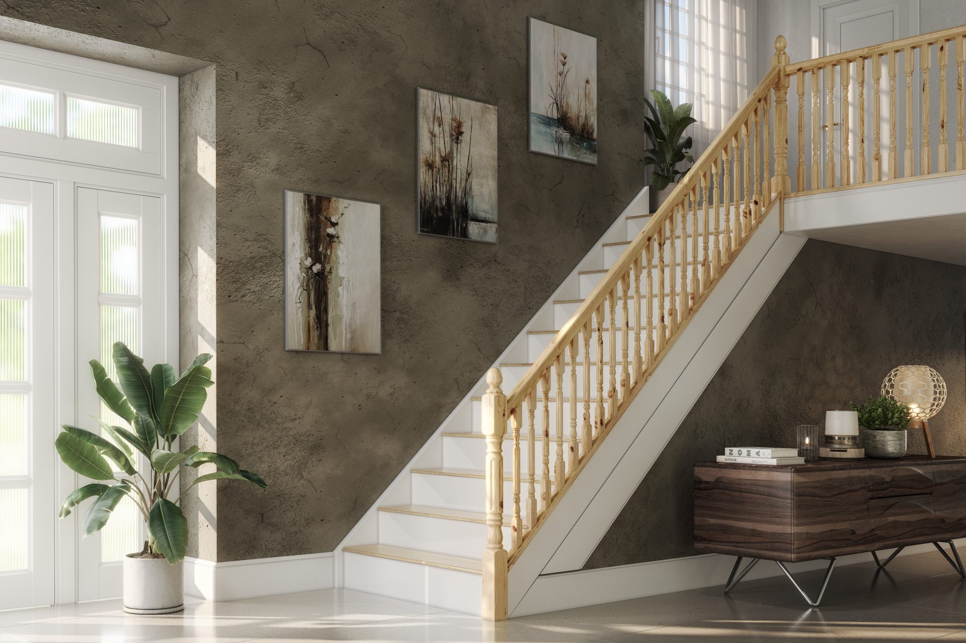 Fluted Rolling Pin Stair & Landing Balustrade Kit
