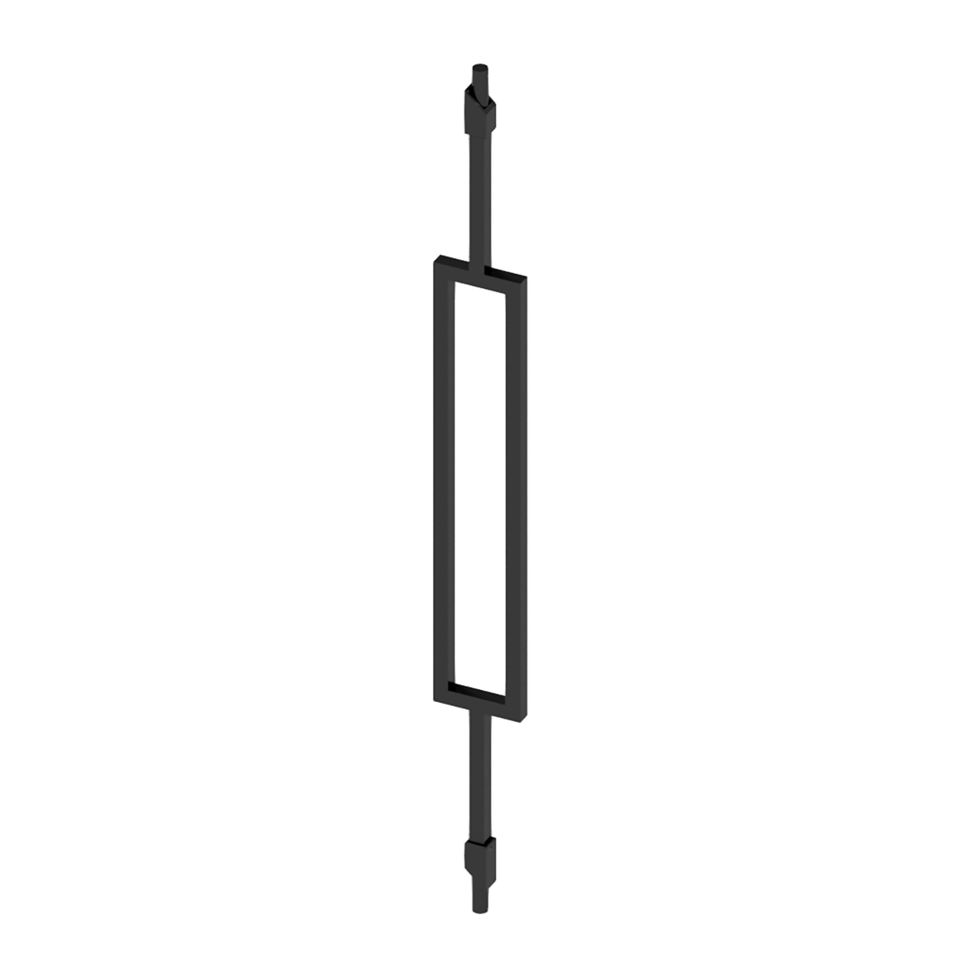 Contemporary Black Iron GEO Stair Spindle 3 Pack