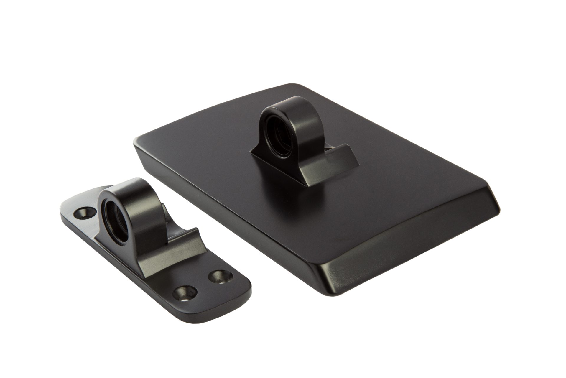 Black Over The Post Connector For Iron Balustrade