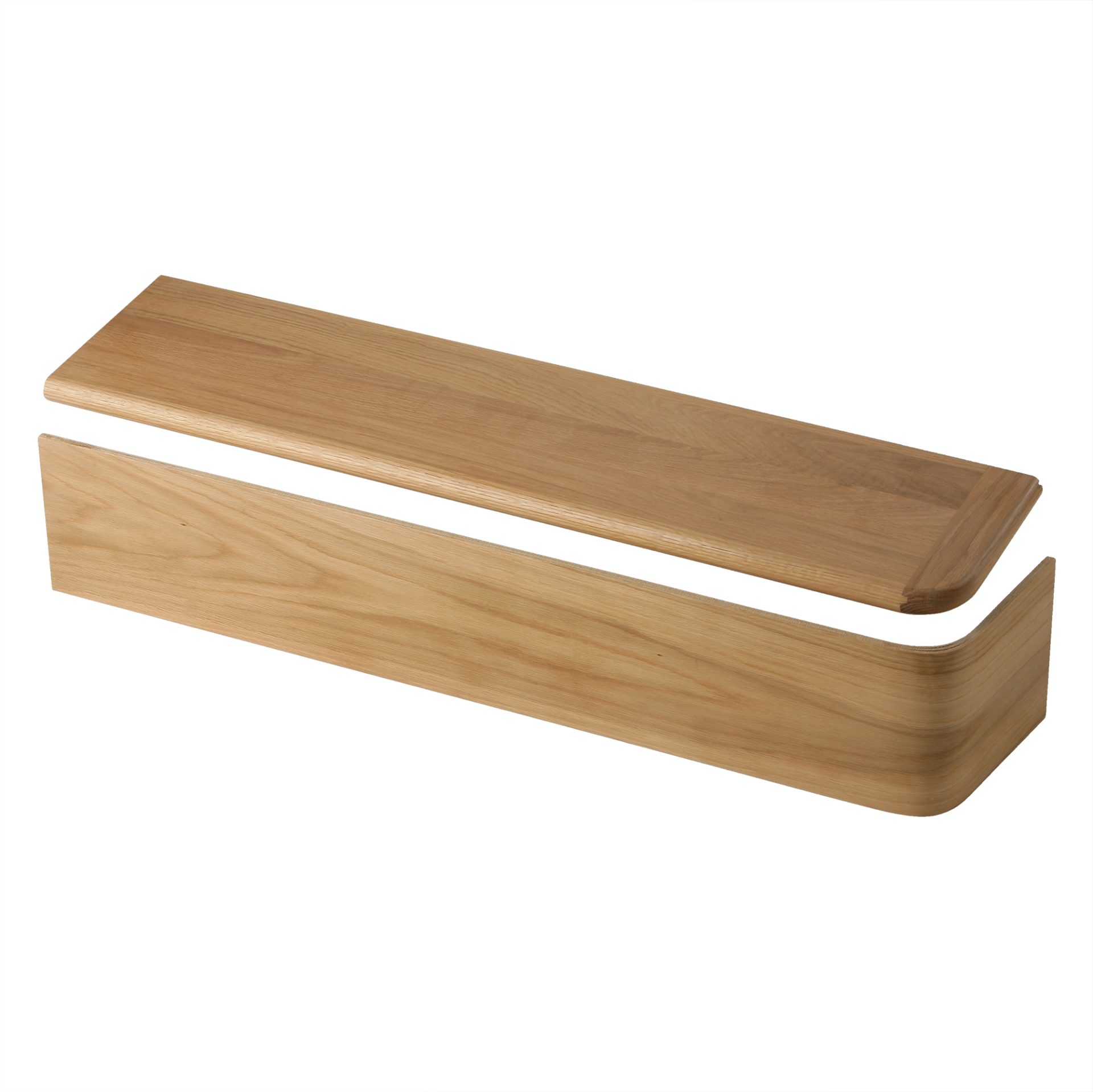 Oak Stairklad Universal Bullnose Tread 1200mm