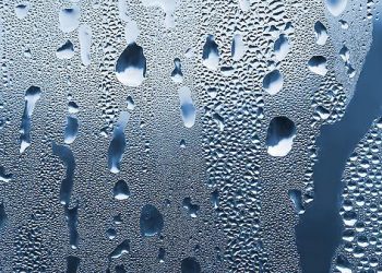 Condensation, Water drops on glass window