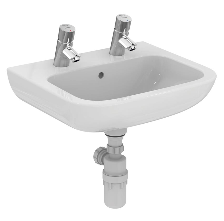 Armitage Shanks Portman 21 500mm Basin With 2 Tapholes & Overflow