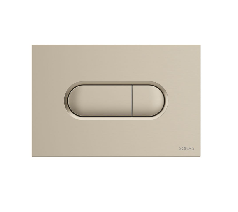 Sonas Reflections Wall Hung Frame Pack with Brushed Nickel Flush Plate