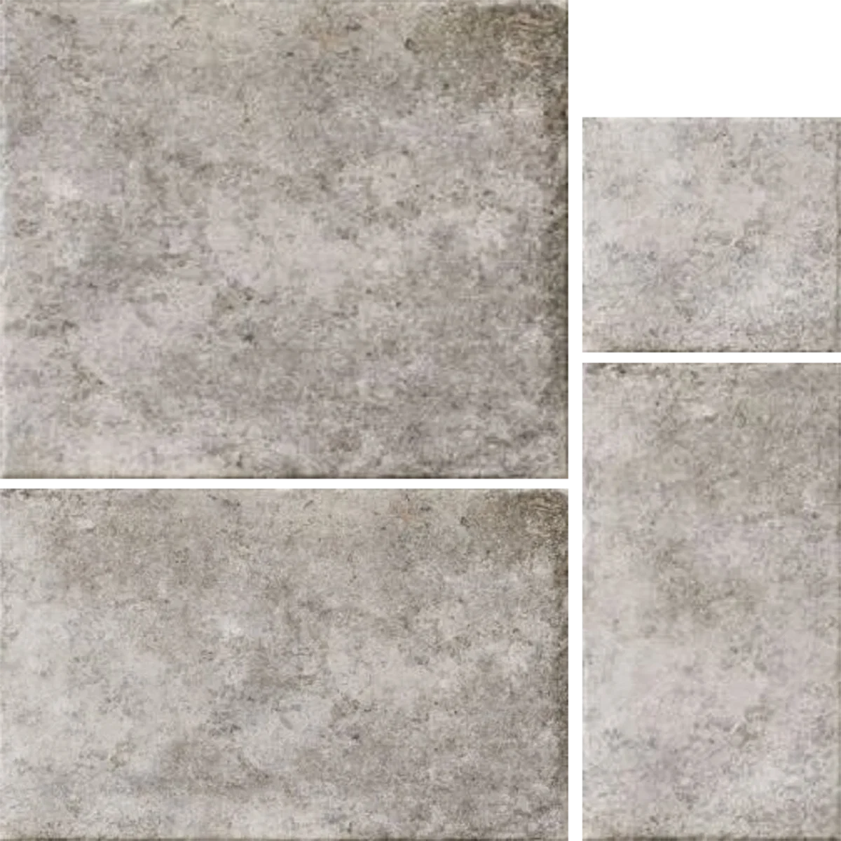 Modular Borgogna Grey Tile (Mixed Sizes)