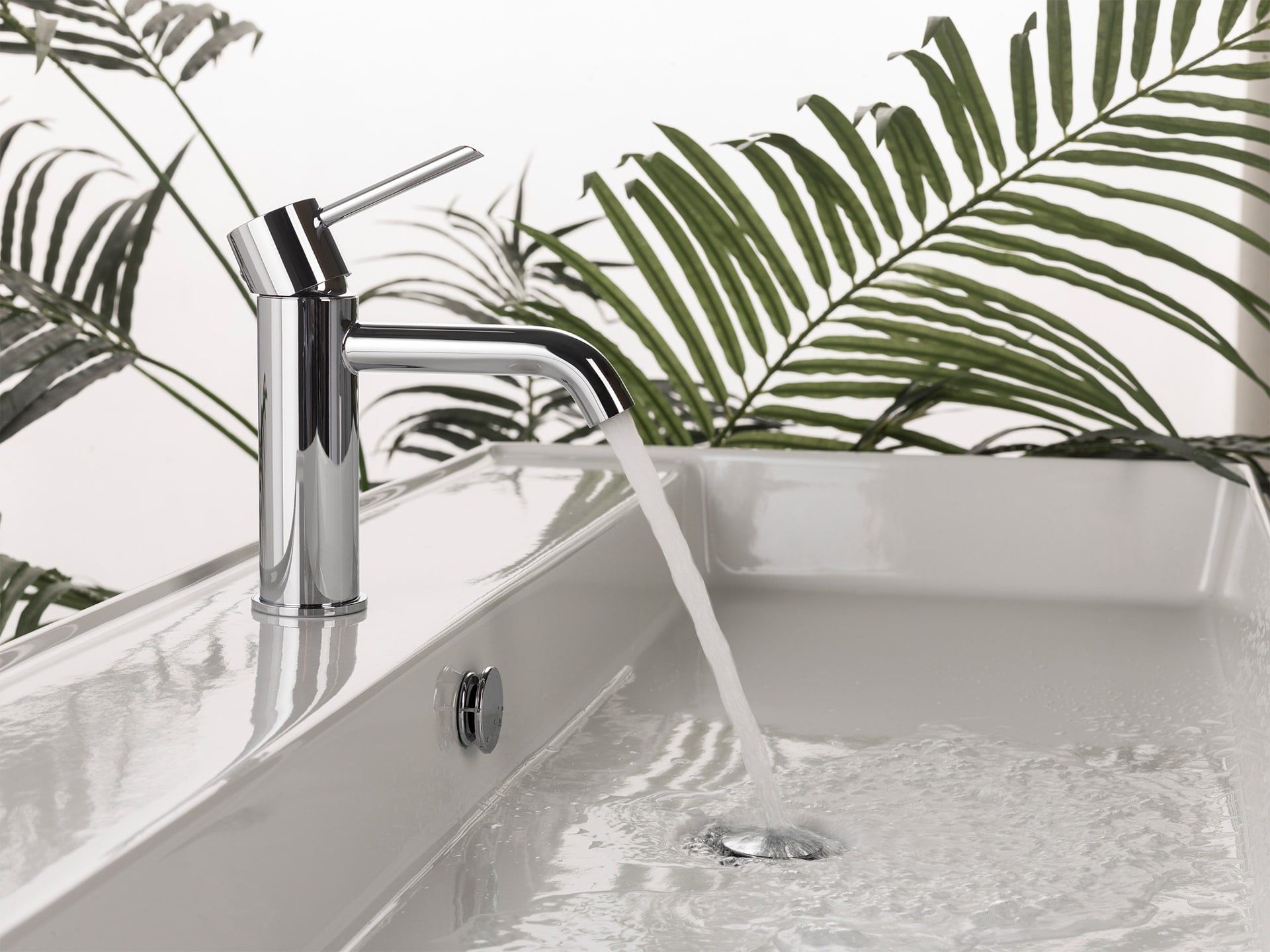 Porcelanosa Noken Round Single Lever Basin Mixer – Chrome