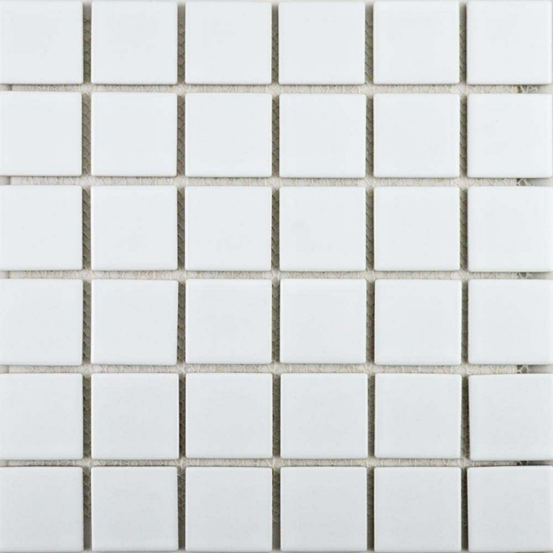 Pixel White Square Gloss Mosaic Sheet 306x306mm