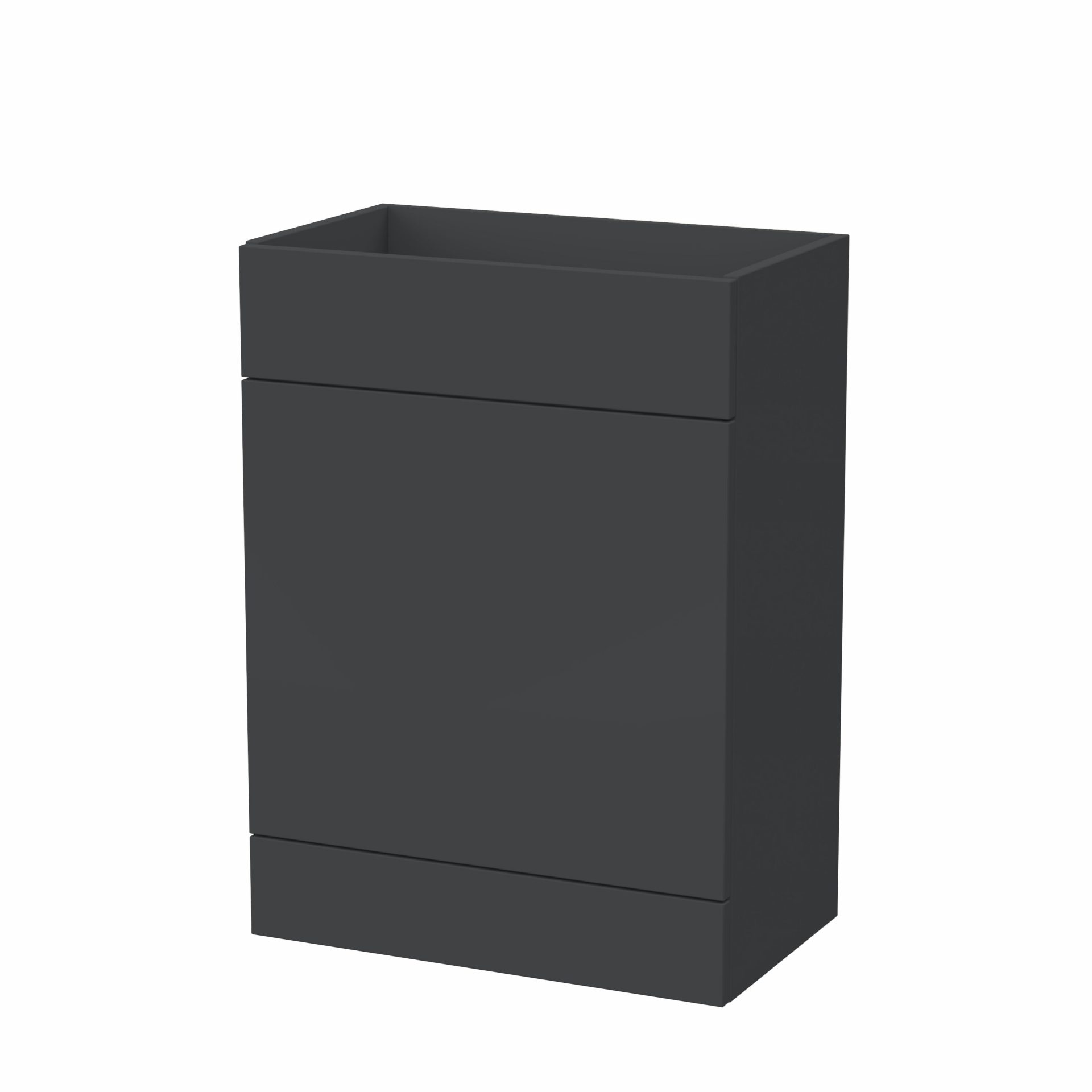 Nuie Lux Krest 600mm Standard Floorstanding WC Unit – Soft Black