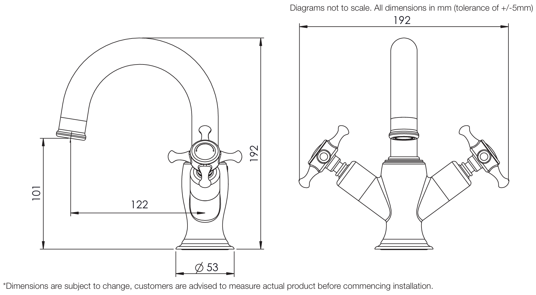 Roper Rhodes Cranborne Basin Mixer & Click Waste – Chrome