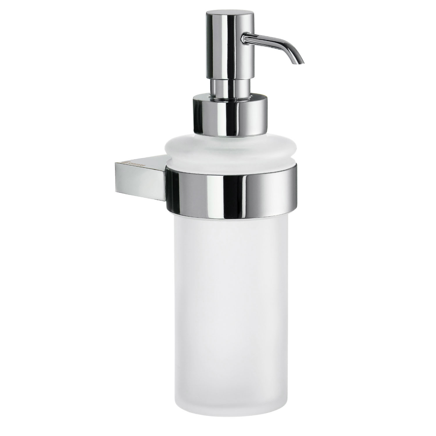 Smedbo Air Holder with Glass Soap Dispenser – Chrome/Frosted Glass