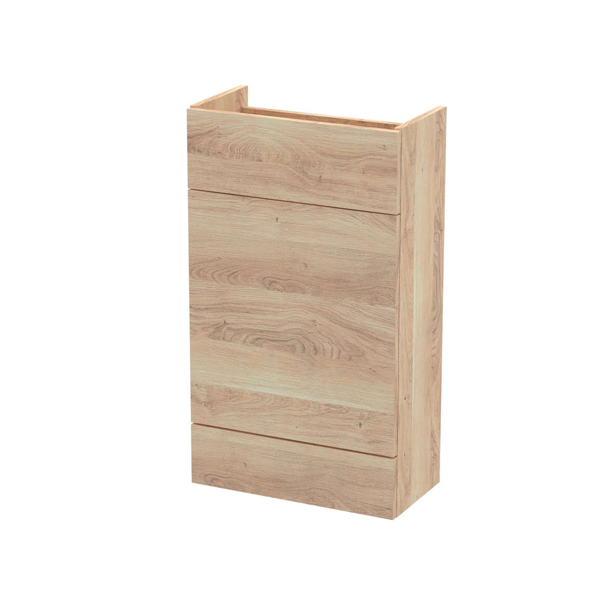 Hudson Reed Fusion Slimline 500mm Floor Standing WC Unit – Bleached Oak