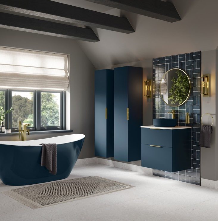 MyBarhrooms Modena Freestanding 1700x780x690mm Bath – Matt Blue