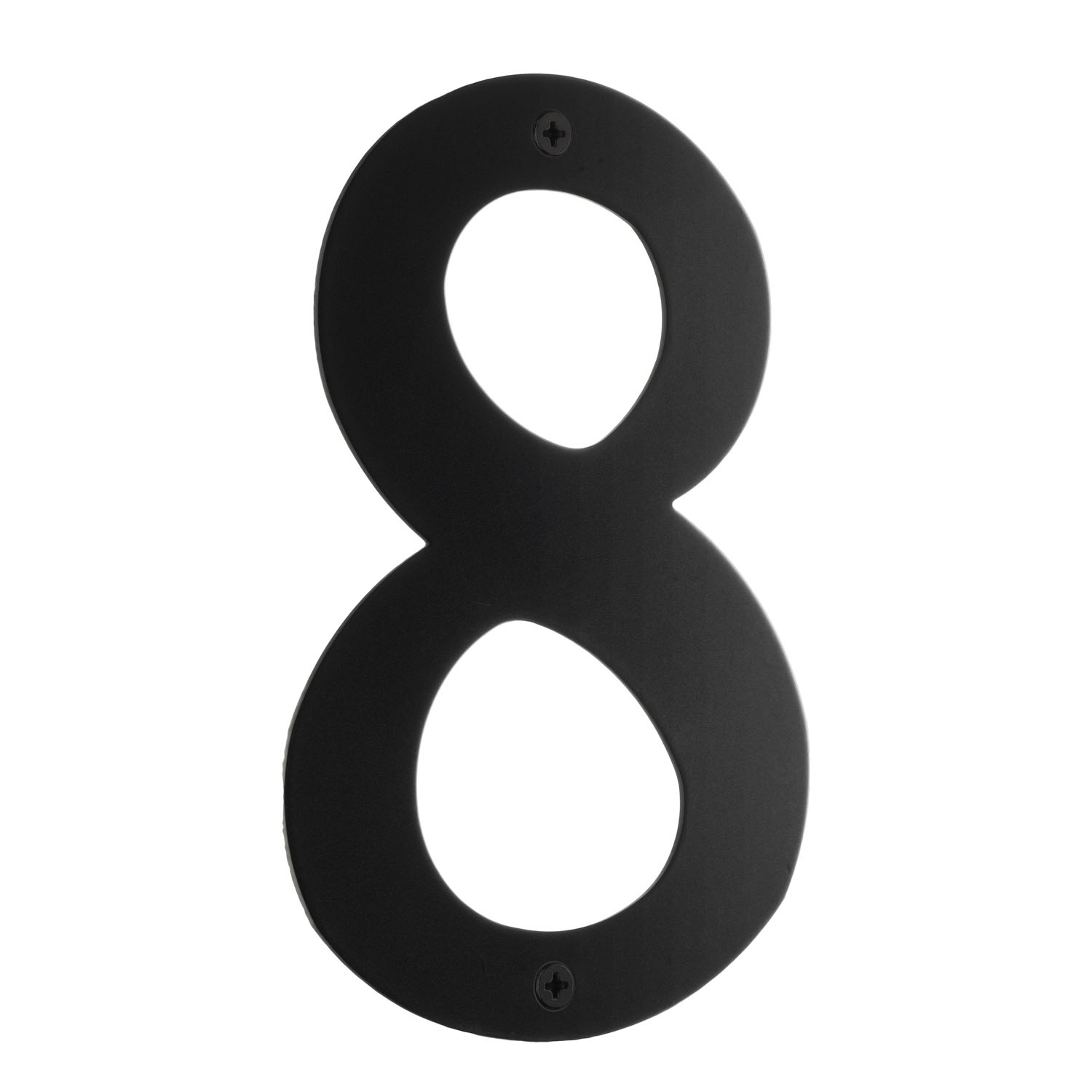 Smedbo Beslagsboden House Number 8 – Black Stainless Steel