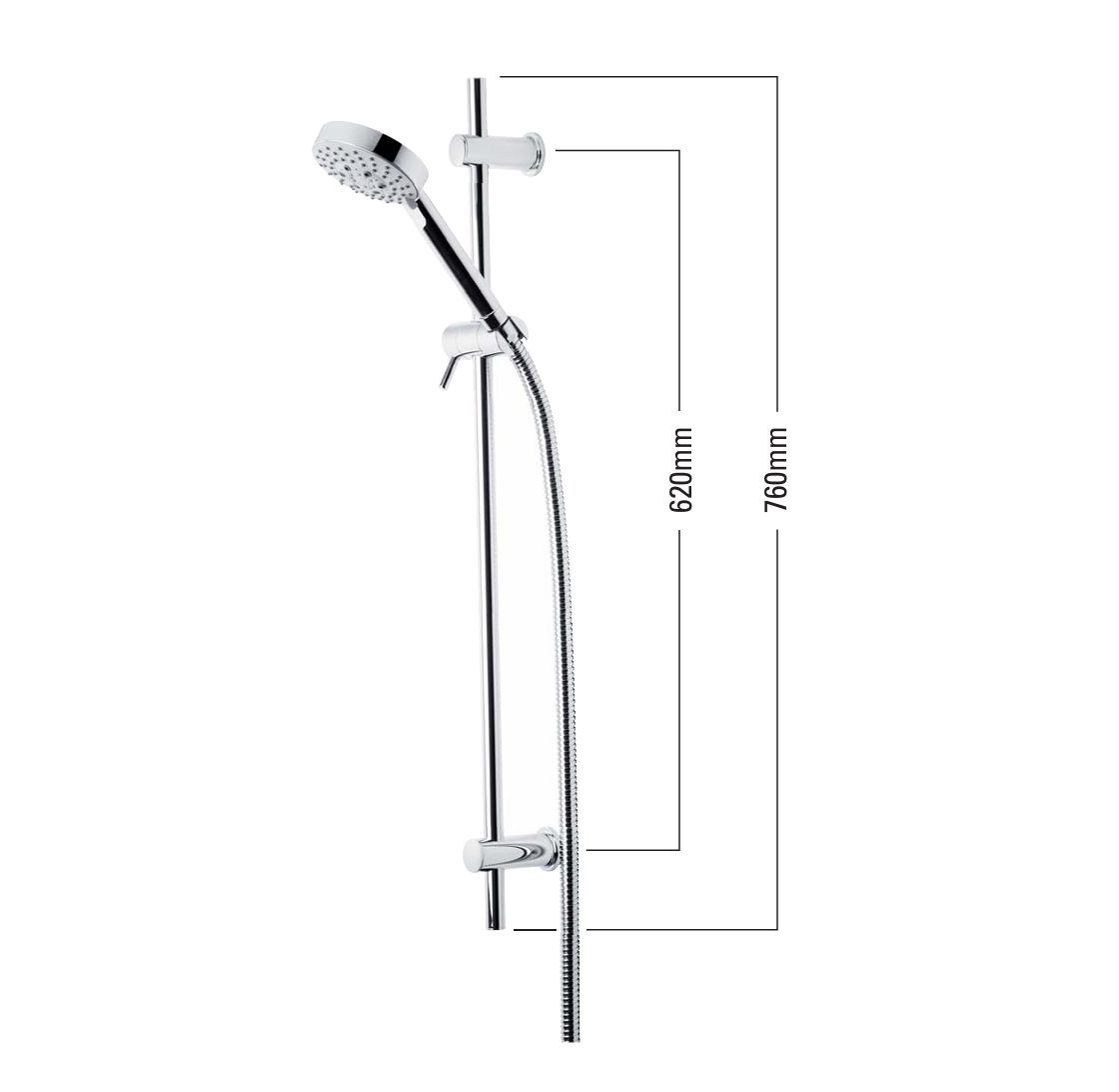 Roper Rhodes Spa 5 Function Shower Kit – Chrome