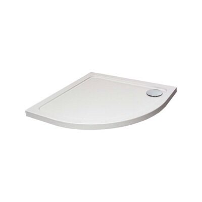 Hydro45 Quadrant Shower Tray with Upstands – Gloss White