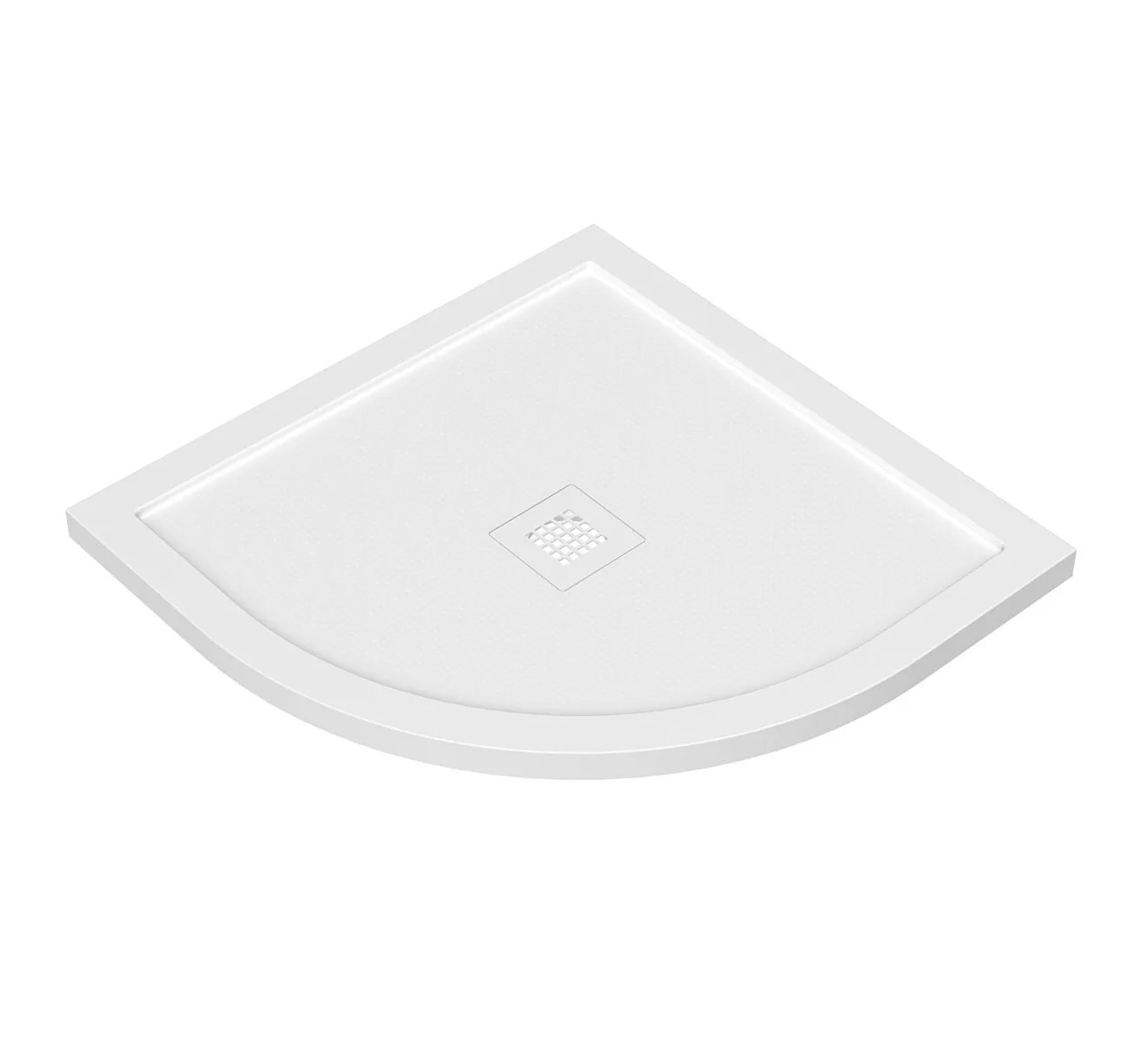 Tissino Fiorti Anti-Slip Quadrant Shower Tray with Colour Matched Grate & Waste