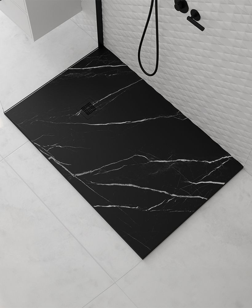 Sonas Black Marble Effect Slate Tray Pack