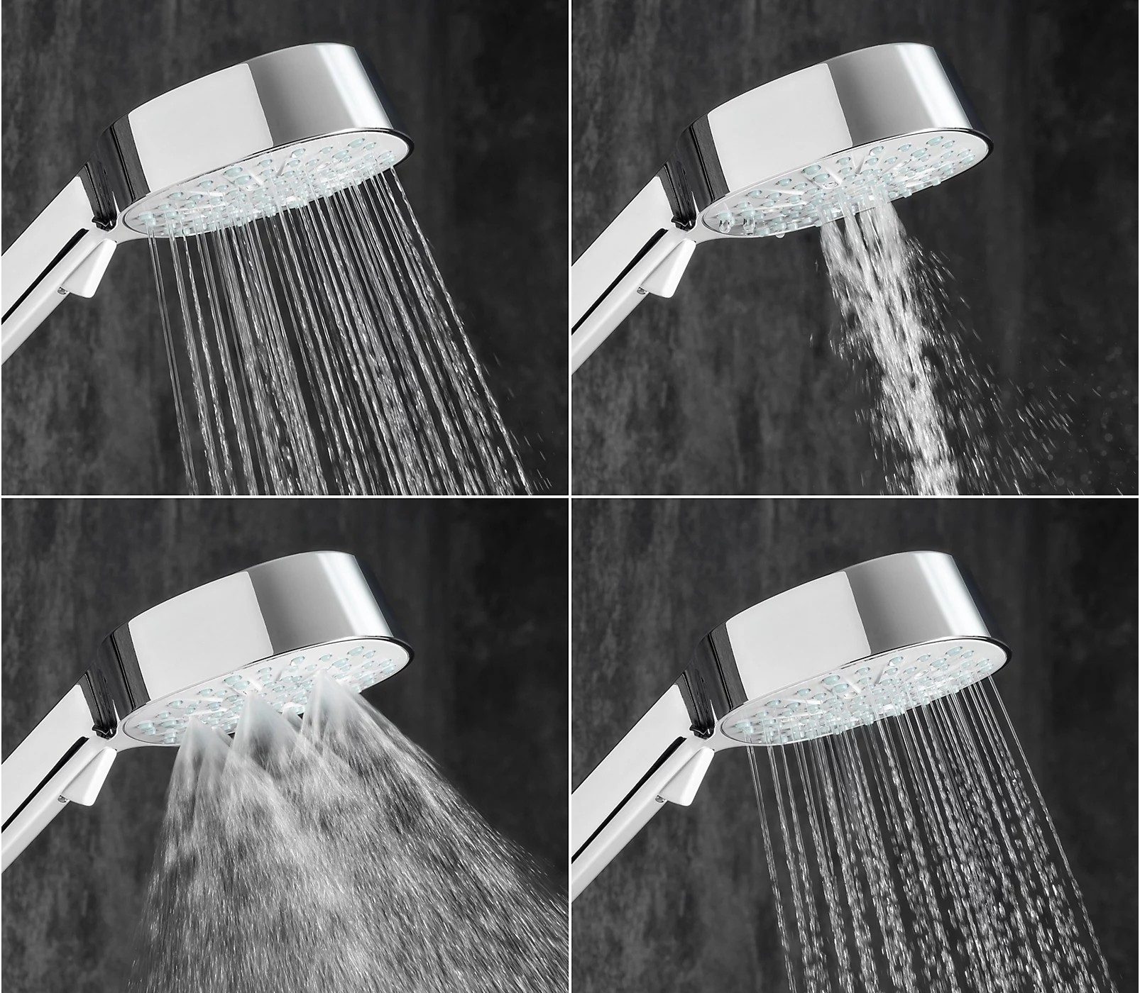 Mira Crisp 11cm Four Spray Handset – Chrome