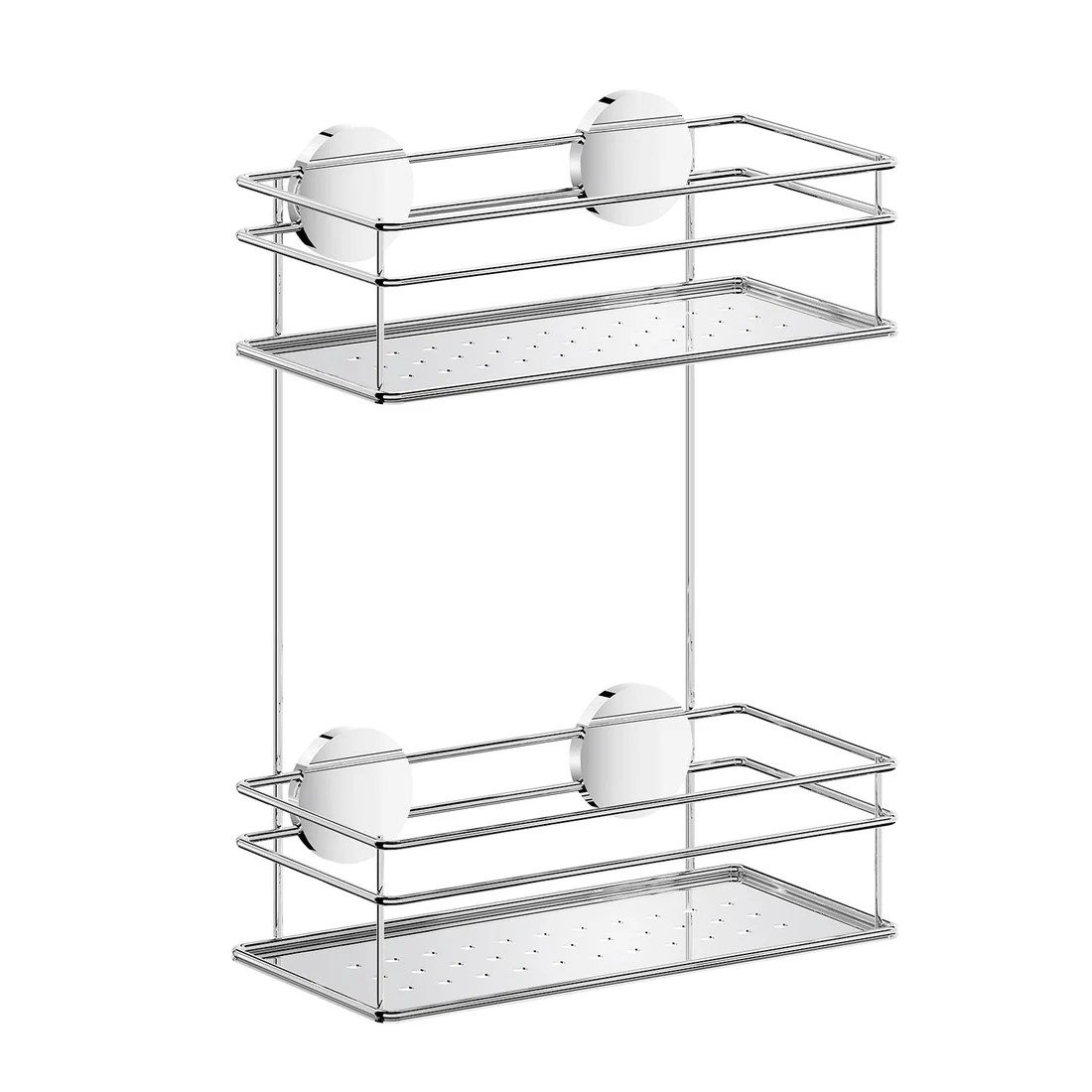 Smedbo Beslagsboden Double Shower Basket, Self-adhesive – Chrome