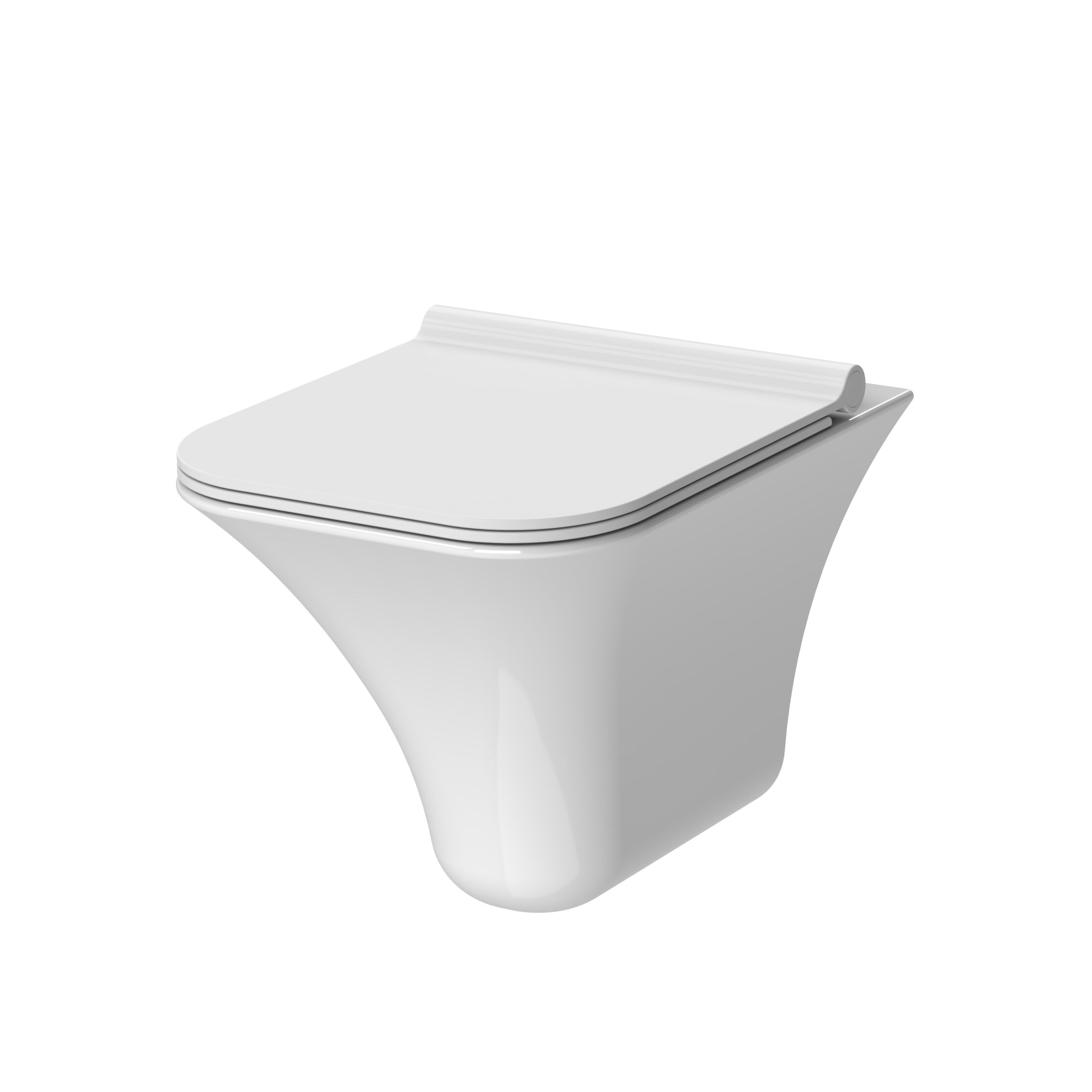 Nuie Lux Embleton Rimless Wall Hung Pan & Soft Close Seat