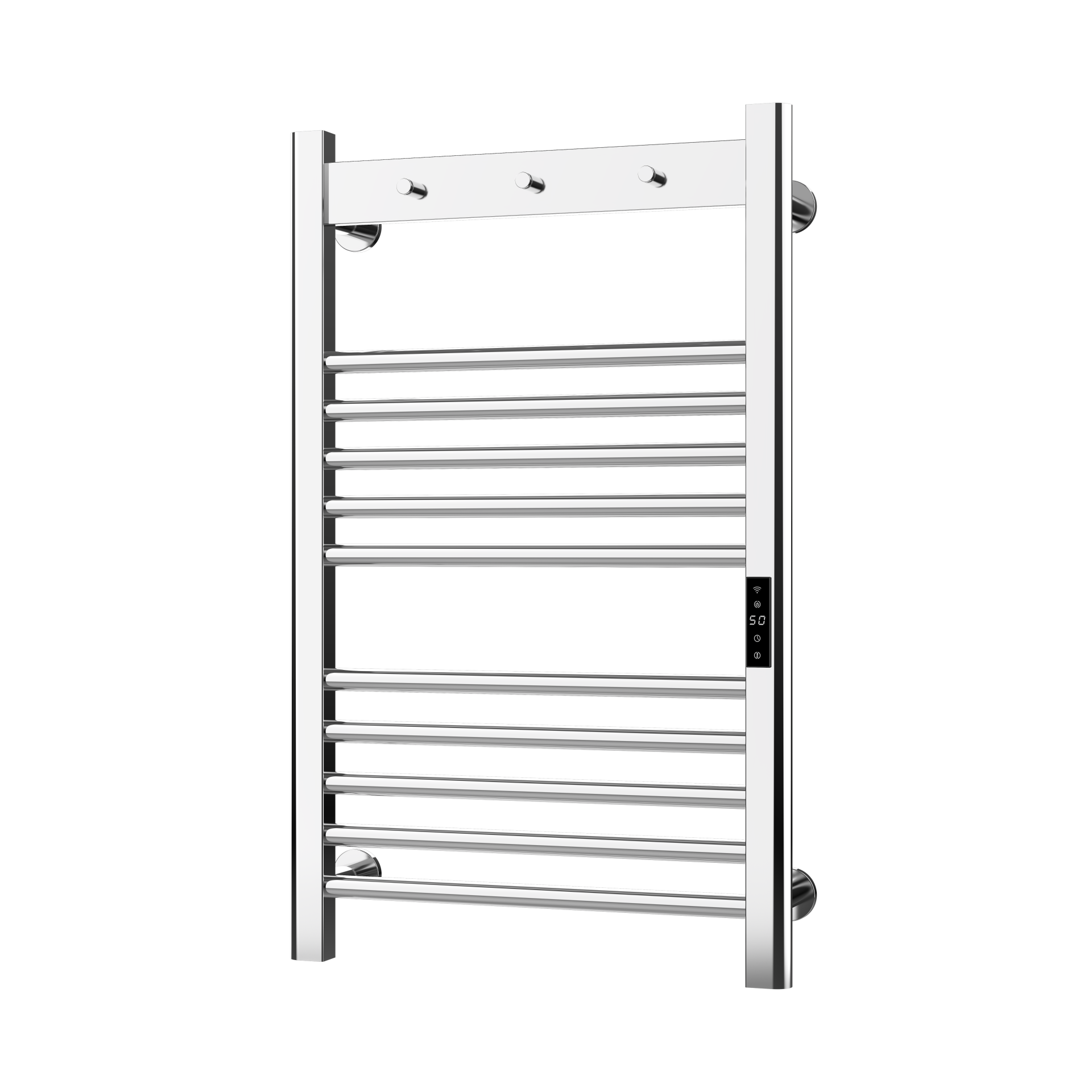 Kartell Designer Toro Smart Dry Electric Towel Rail – Chrome – H800 x W500mm