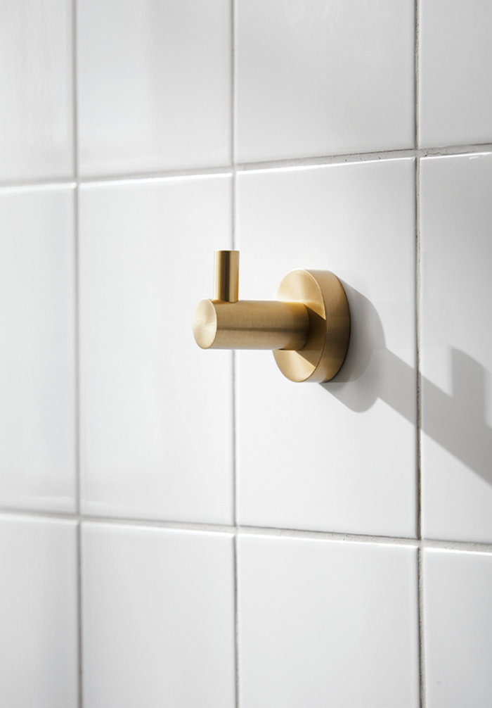 Miller Bond Single Hook – Brushed Brass