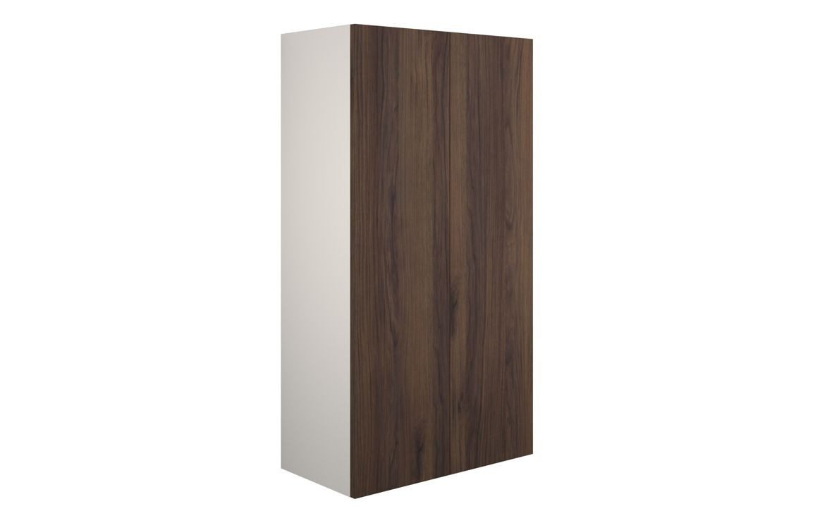 MyBathrooms Bassano 600mm Standard 2 Door Storage Unit – Warm Walnut
