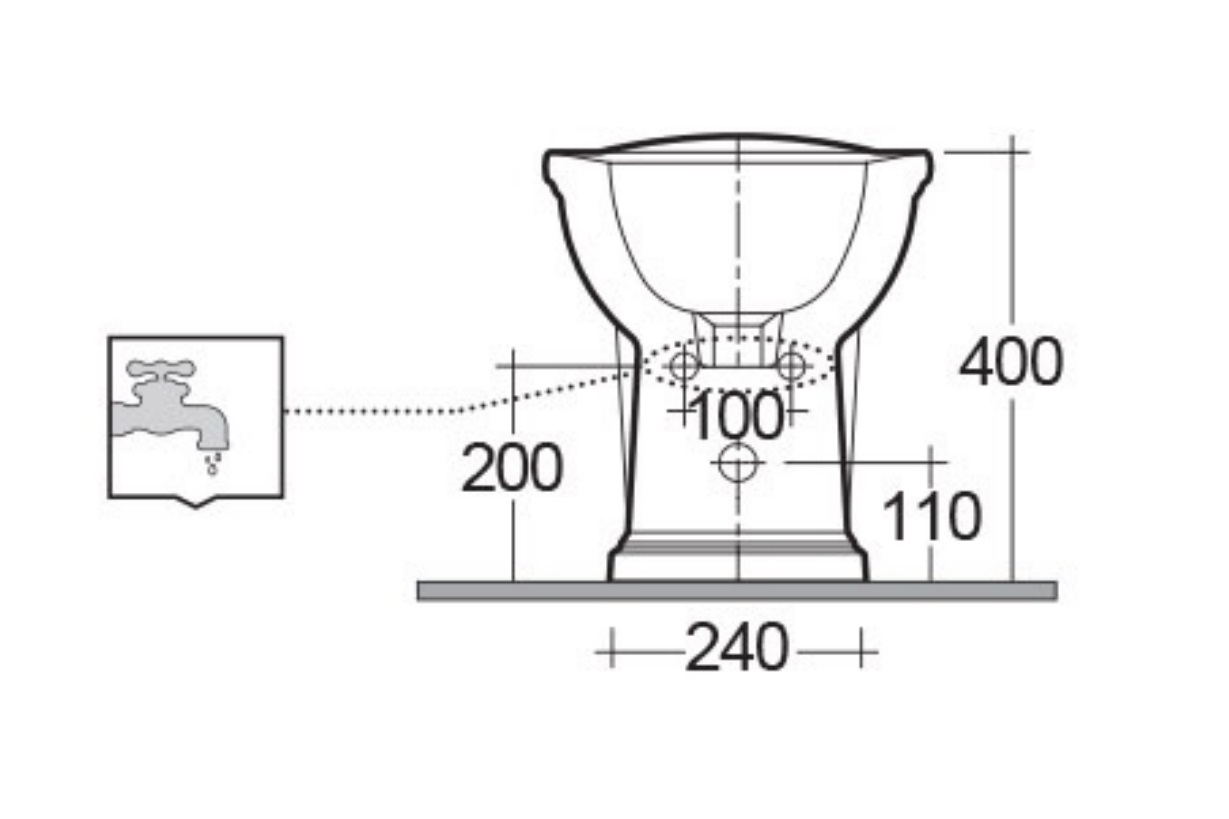 Rak-Washington Back to Wall Bidet