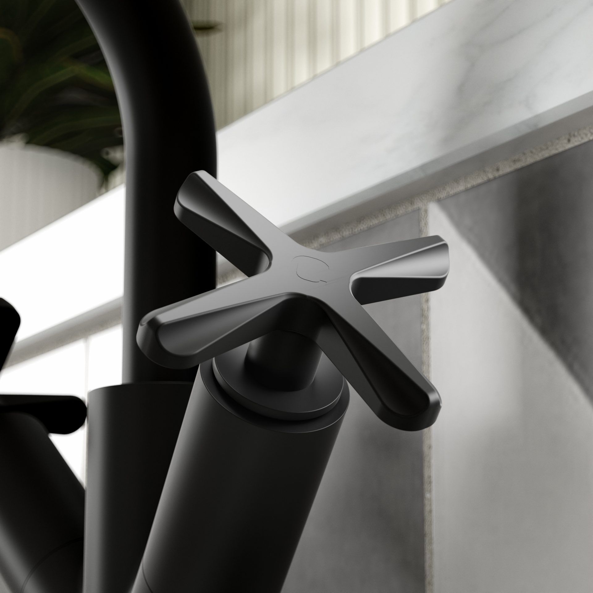 Nuie Aztec Mono Basin Mixer – Matt Black