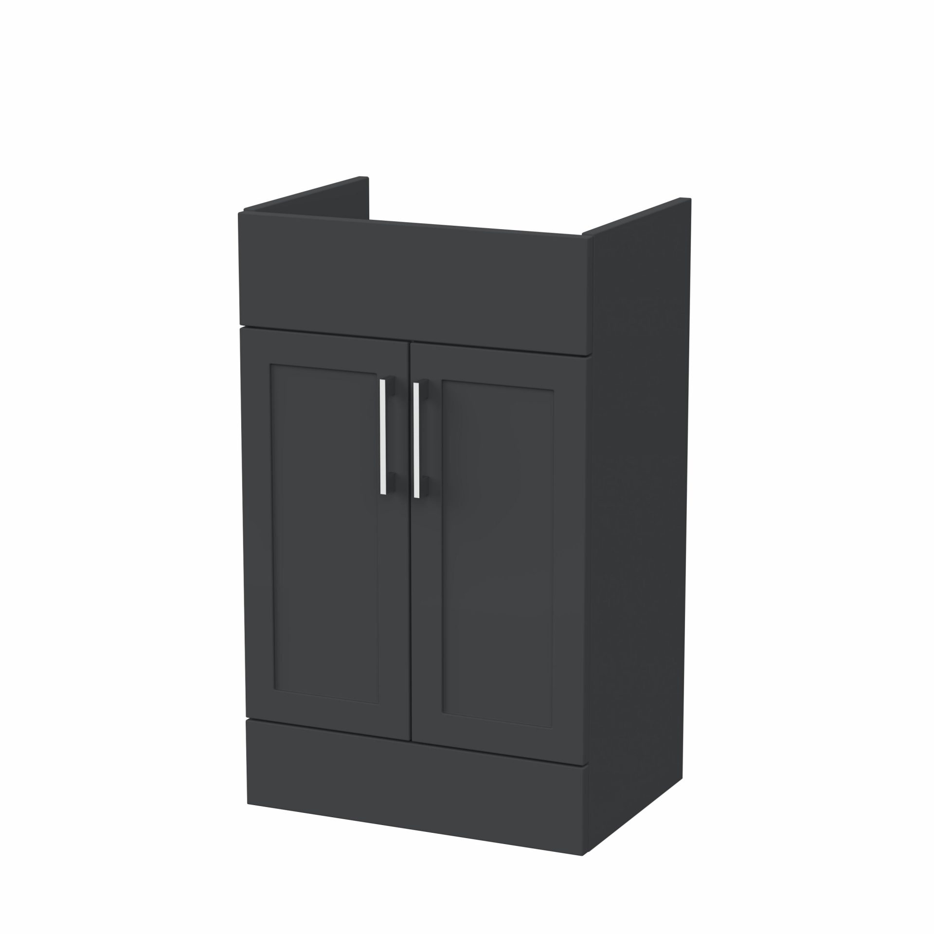 Nuie Lux Fable 500mm 2 Door Standard Floorstanding Unit – Soft Black