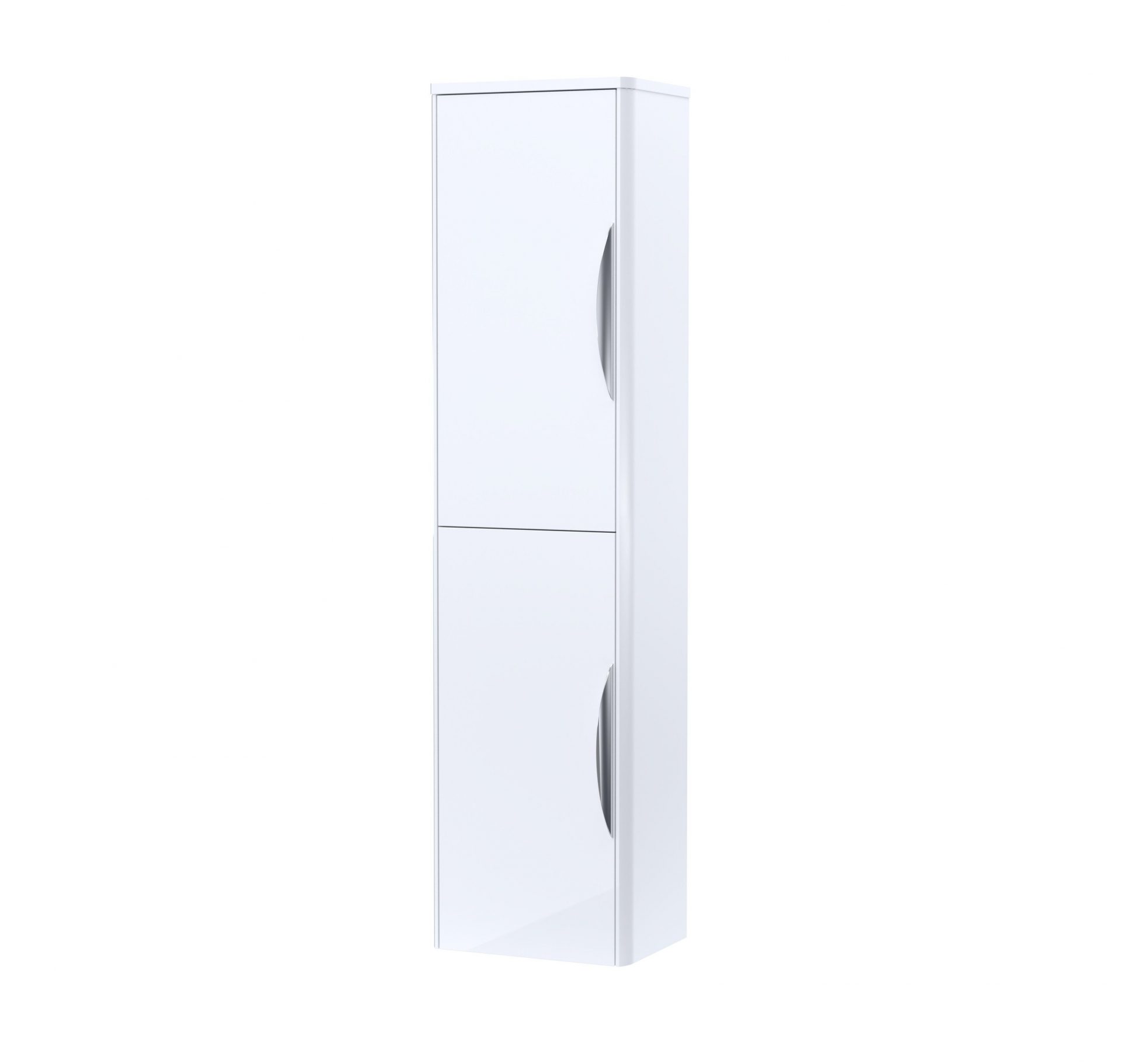 Nuie Parade 356mm 2 Door Wall Hung Tall Cabinet – Gloss White