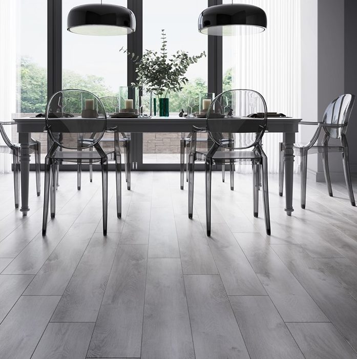 Abacus SPC Click Floor Planks 183x1220x6mm Light Grey Oak