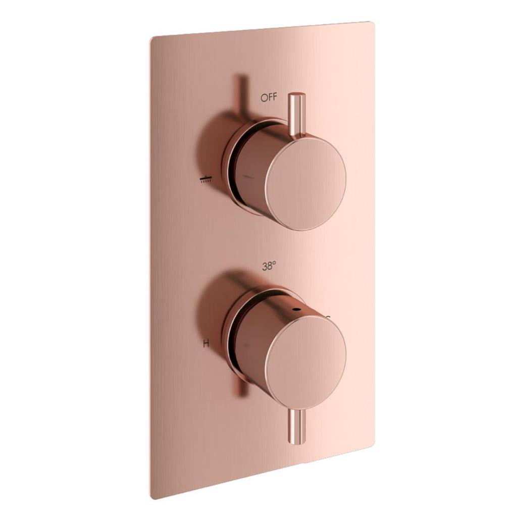 Eastbrook Meriden Concealed Valve, 300mm Shower Head & Wall Arm Bundle – Brushed Bronze