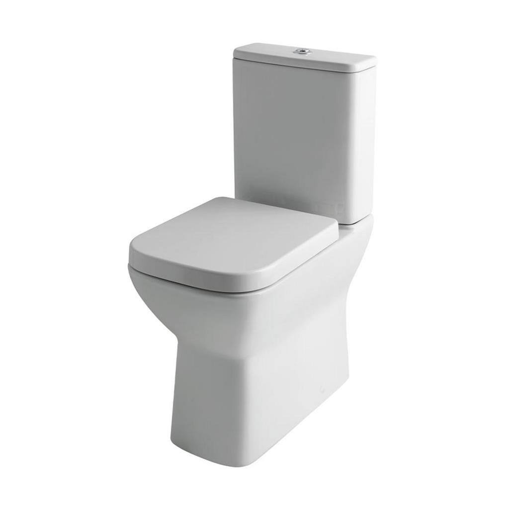 Eastbrook Collindale Rimless Comfort Height Close Coupled Back to Wall WC & Soft Close Seat