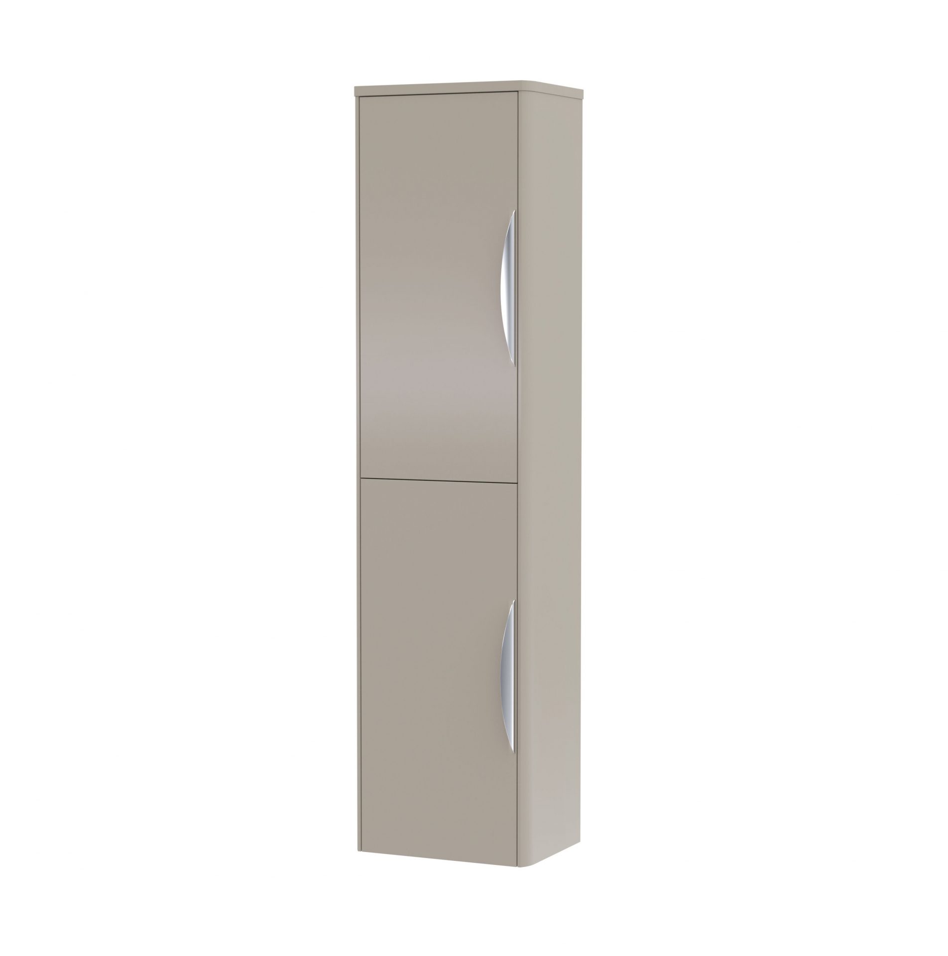 Nuie Parade 356mm 2 Door Wall Hung Tall Cabinet – Pebble Grey