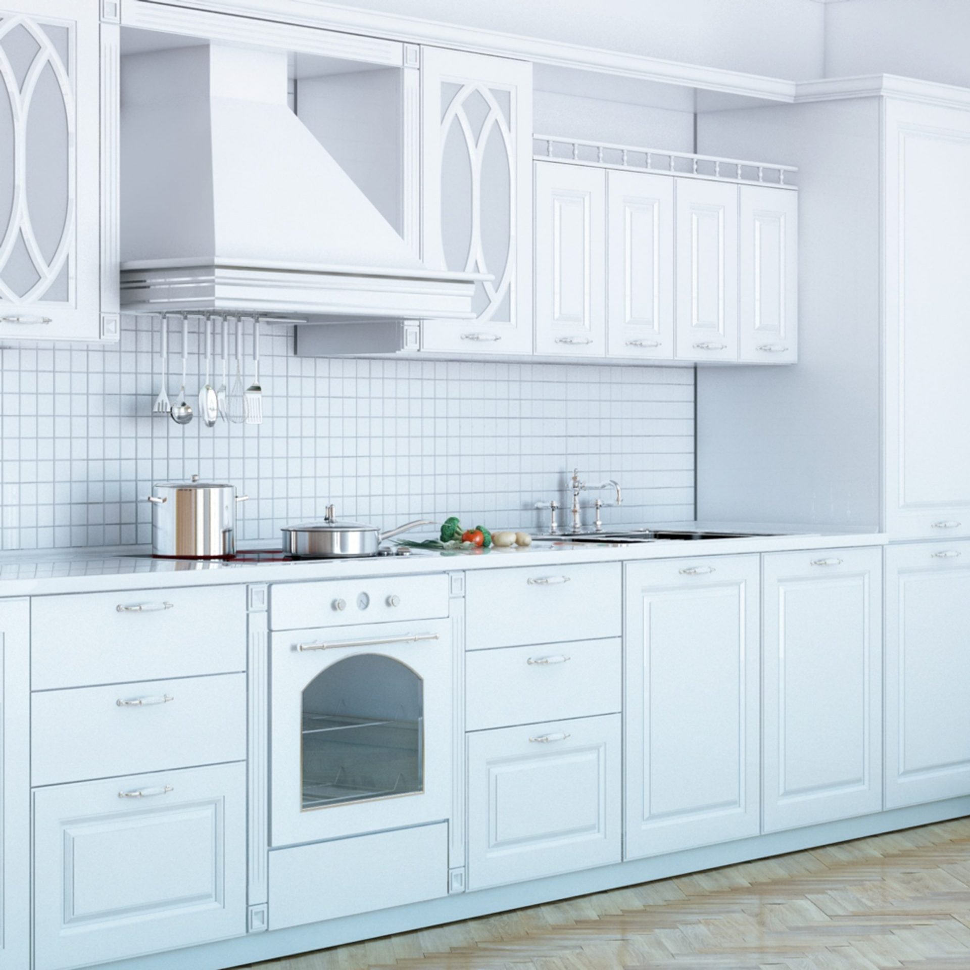 Pixel White Square Gloss Mosaic Sheet 306x306mm