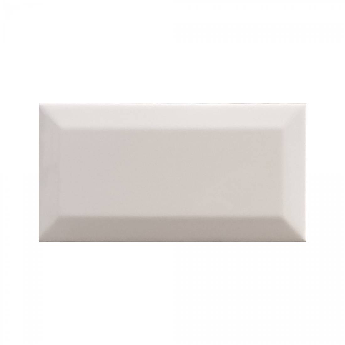Biselado 10×20 White Matt Bevelled Ceramic Tile