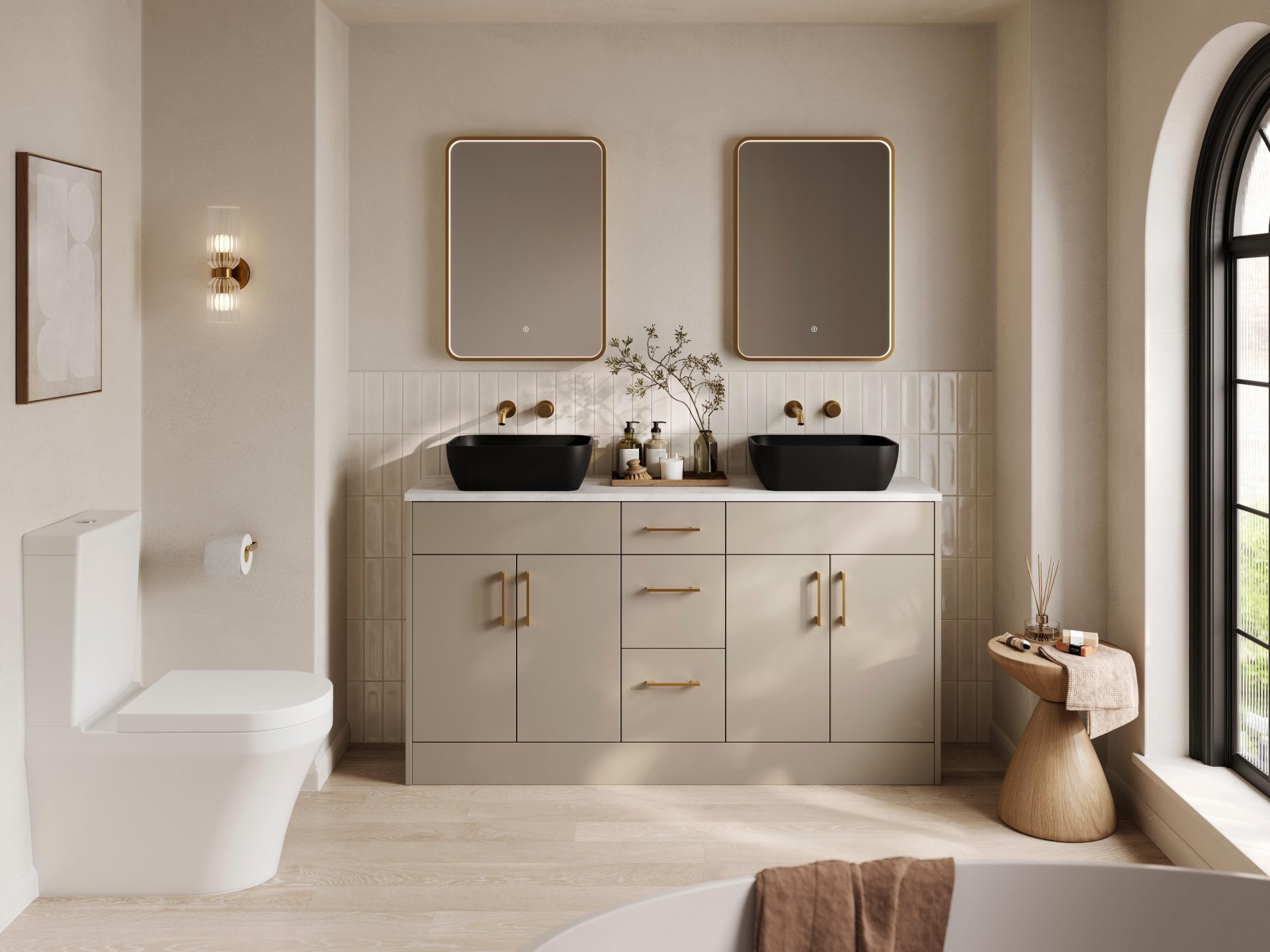 Nuie Lux Heacham Flush to Wall WC & Soft Close Seat