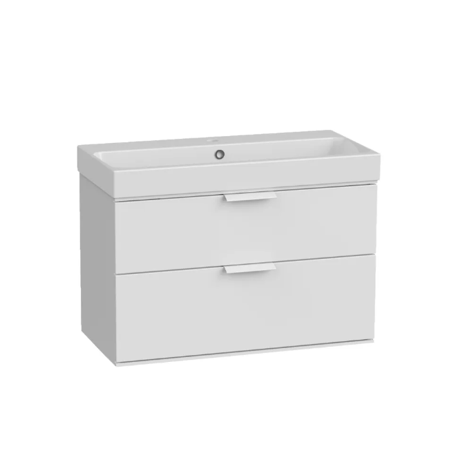 Roper Rhodes Scheme 800mm 2 Drawer Wall Hung Unit & Basin – Gloss White