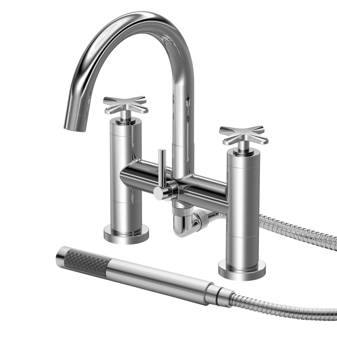 Nuie Aztec Bath Shower Mixer – Chrome