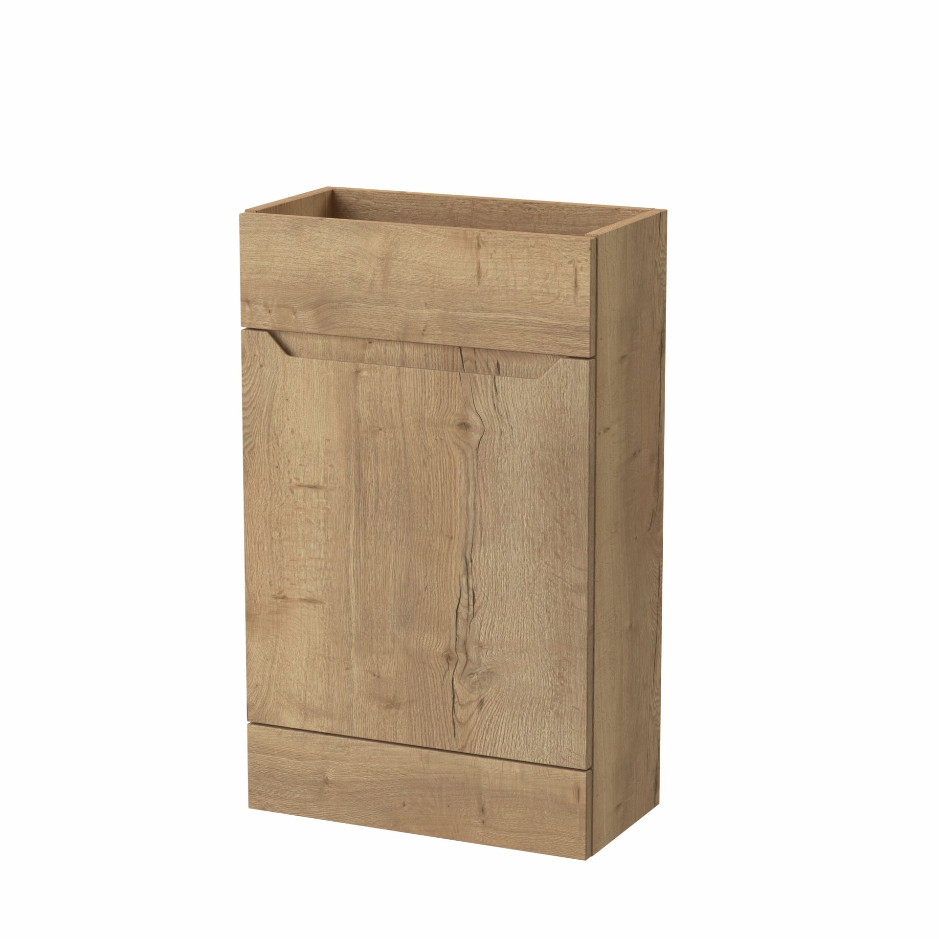 Nuie Lux Loave 500mm Slim Floorstanding WC Unit – Autumn Oak