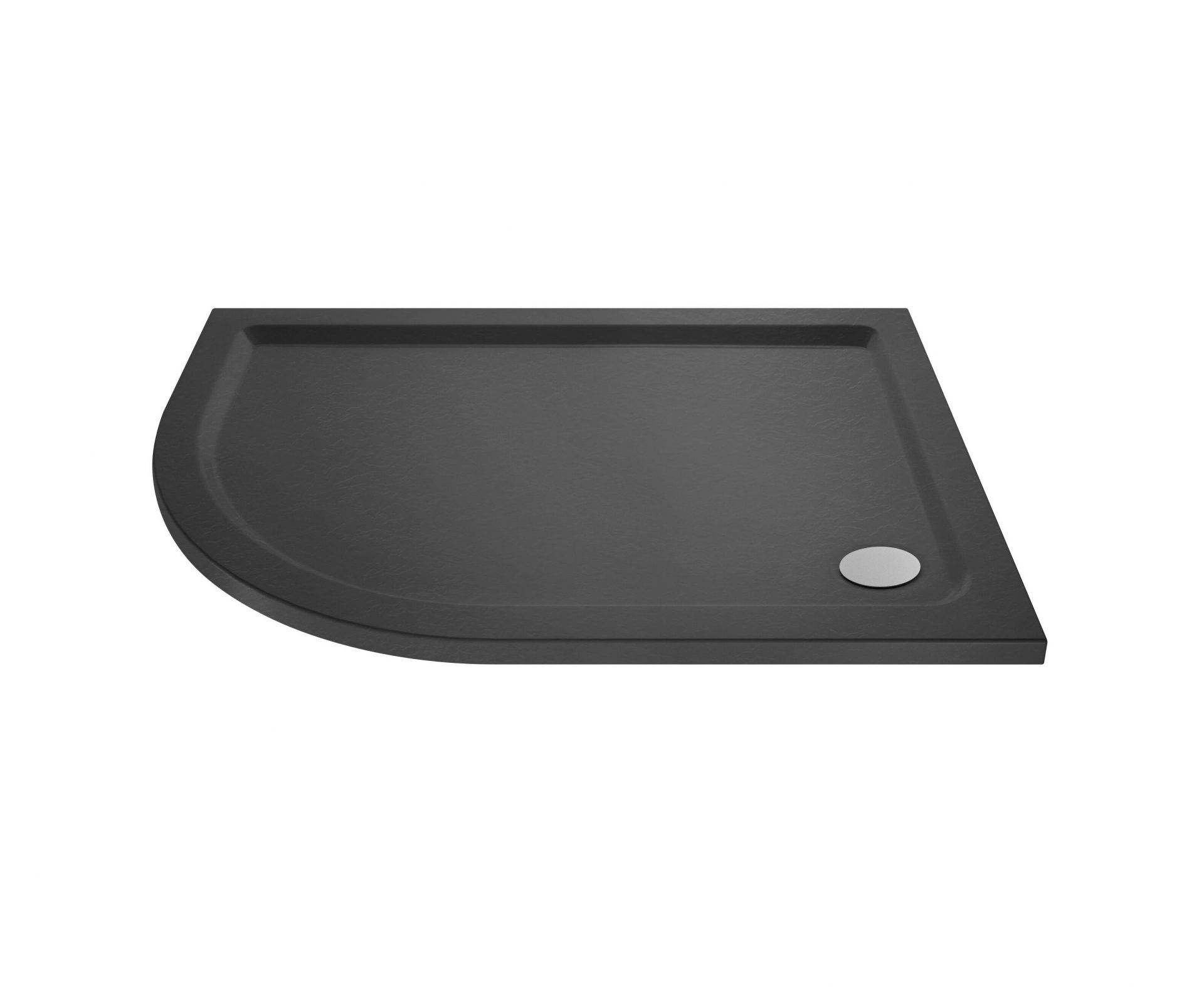 Nuie 40mm Slimline Offset Quadrant Shower Tray – Slate Grey