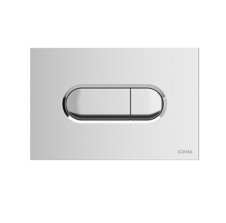 Sonas Reflections Wall Hung Frame Pack with Chrome Flush Plate