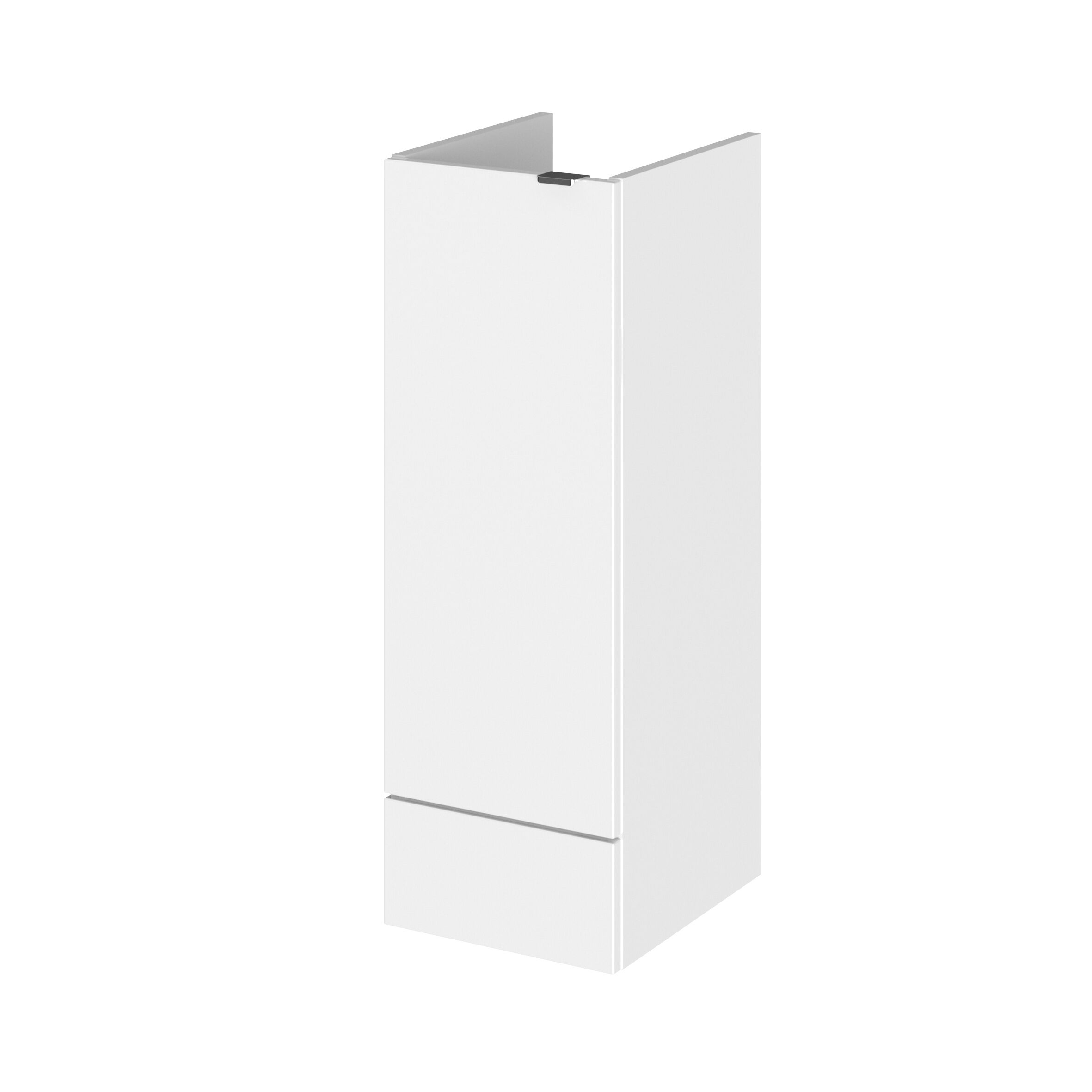 Hudson Reed Fusion Full Depth 300mm 1 Door Floor Standing Base Unit – Gloss White