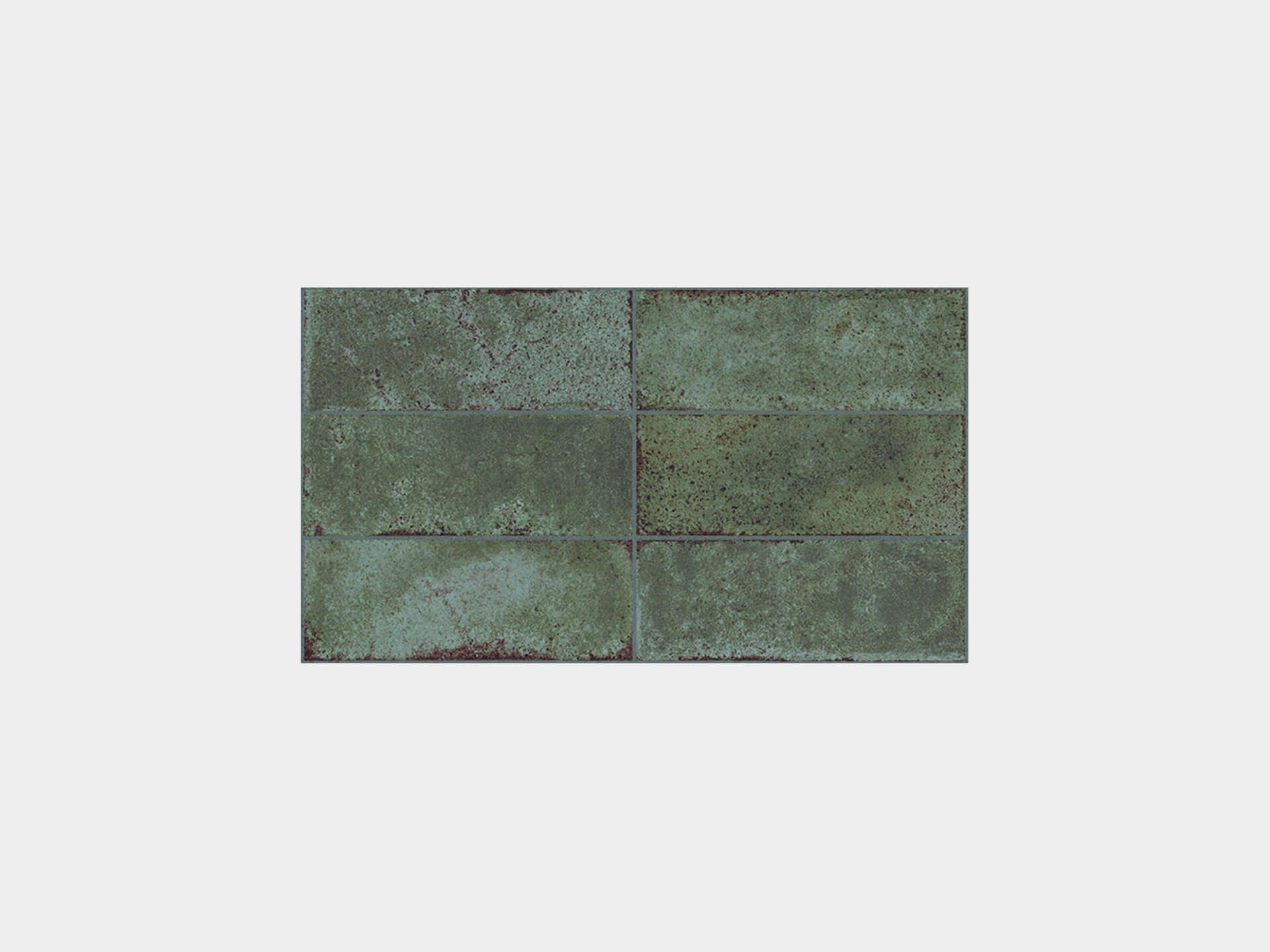 Porcelanosa Brick Vetri Green Tile 33.3X59.2